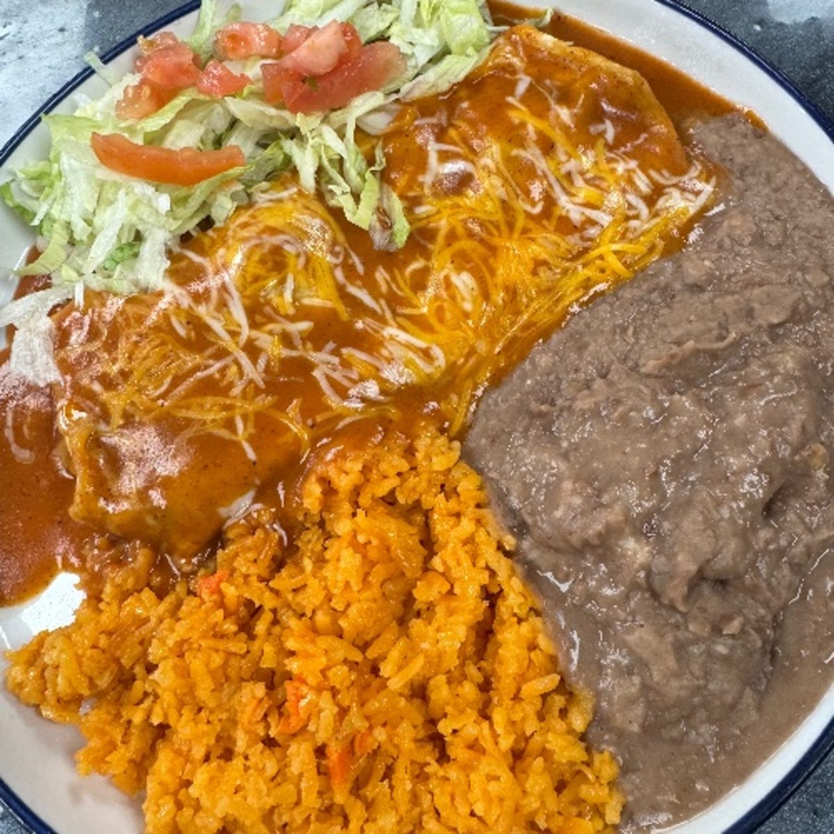 Cheese Enchilada Platter