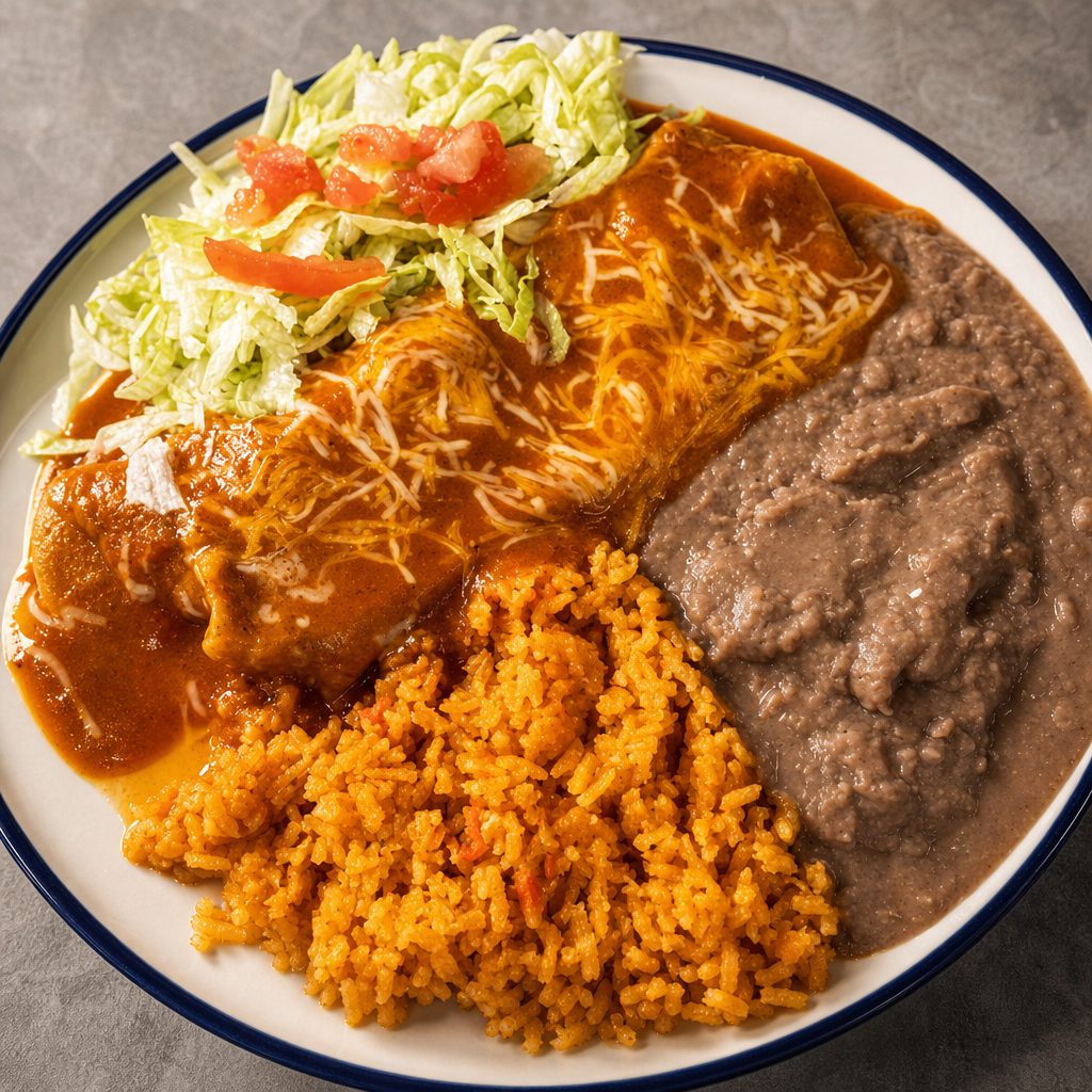 Cheese Enchilada Platter.