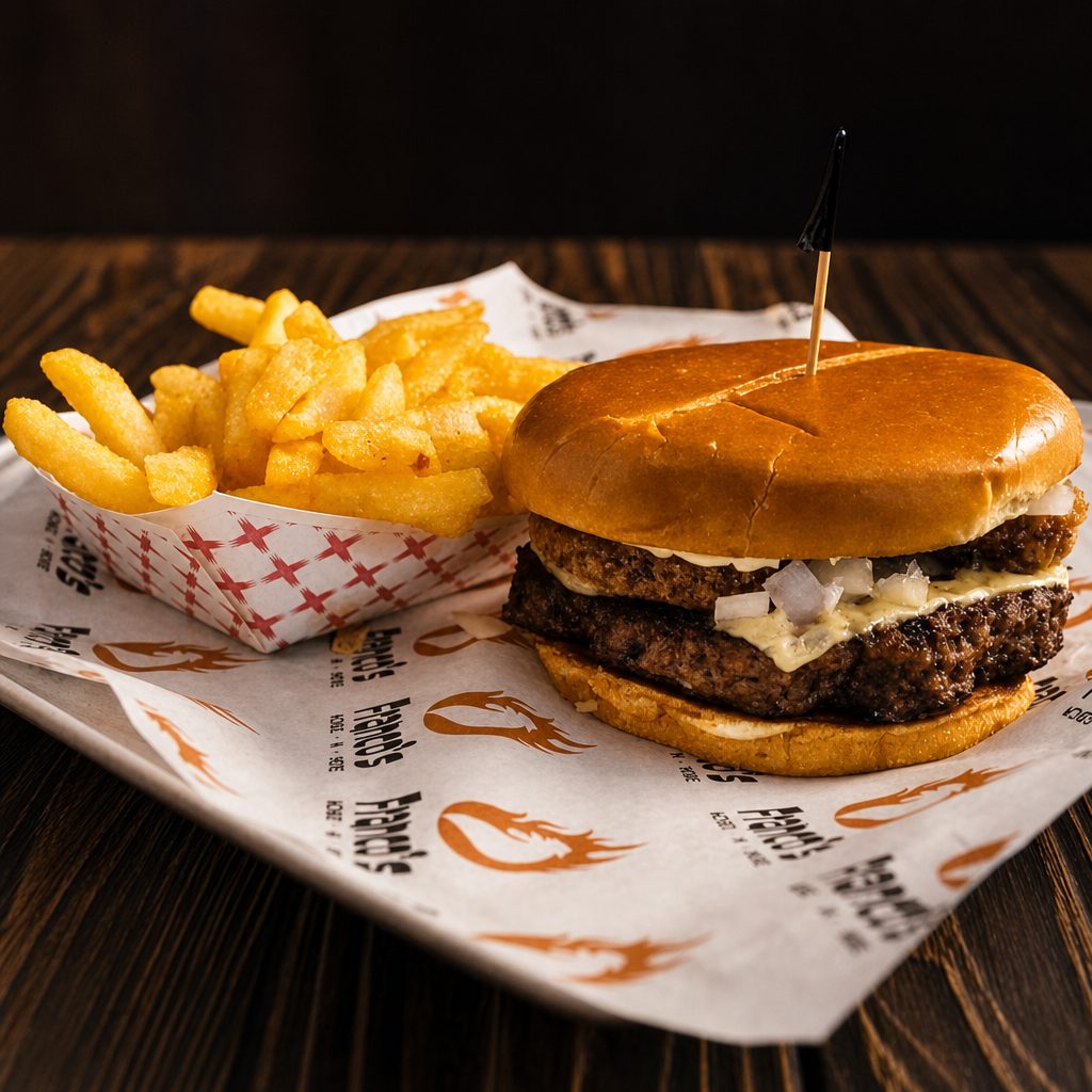 #4 Mushroom Burger Combo.