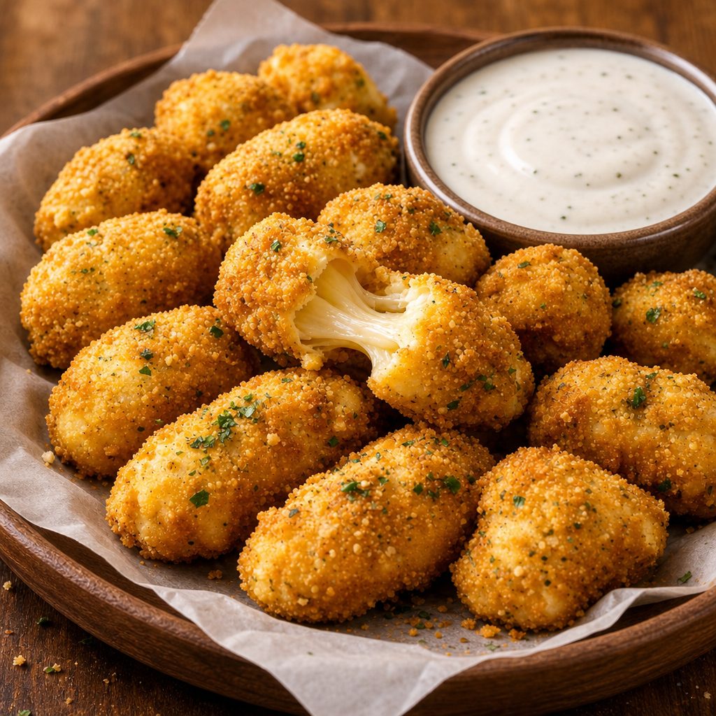 Garlic Cheese Curds.